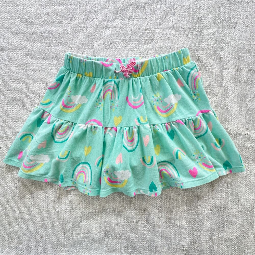 Cat & Jack Teal Rainbow Skirt VGUC 7/8